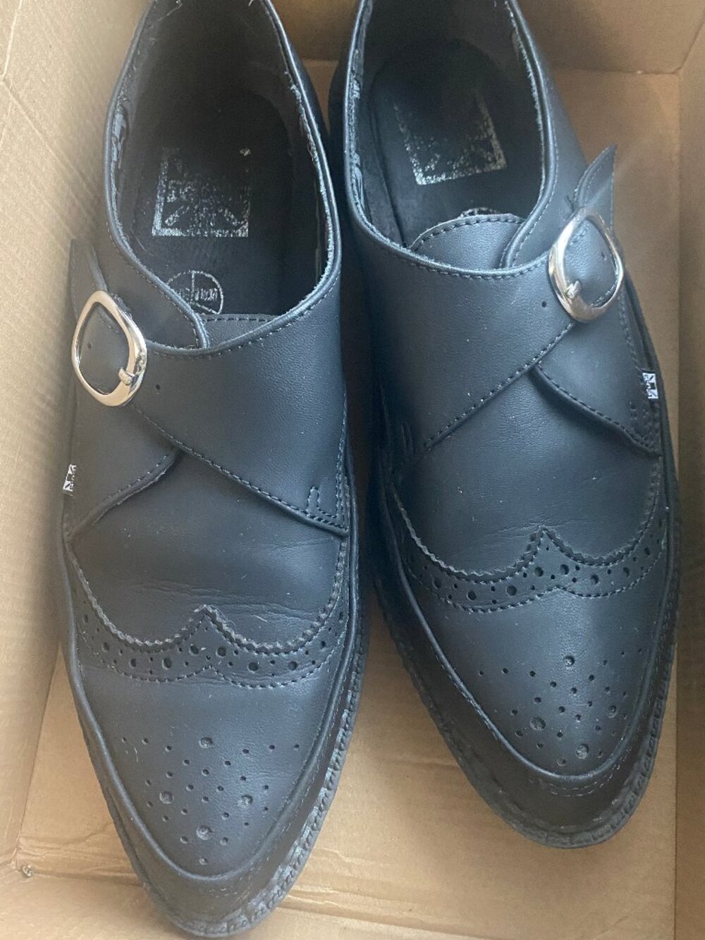 TUKs Black Creeper with Buckle SIze 9 US / A9702 / 42 EU / 11 UK / T.U.K.S